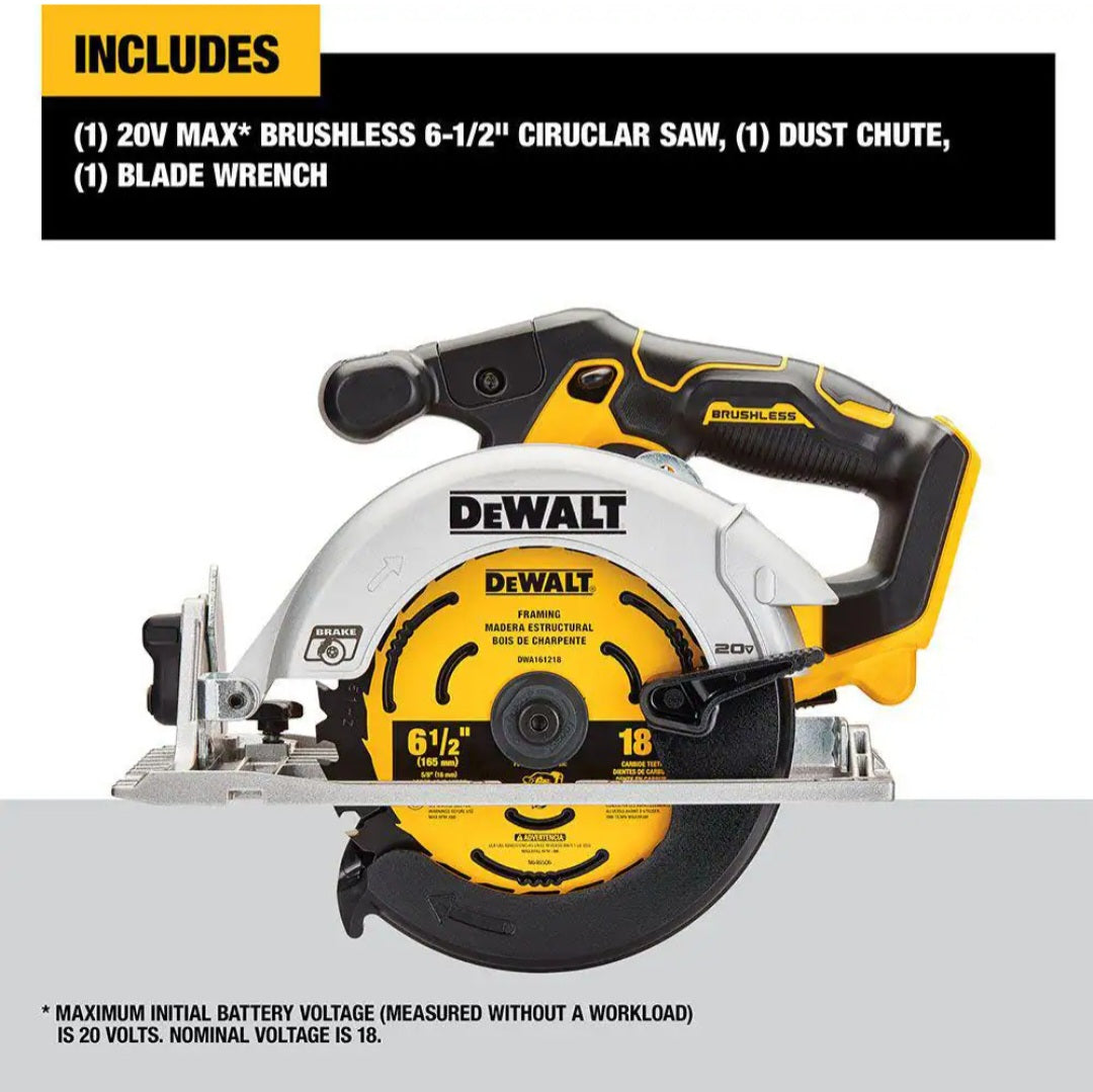 20V MAX Cordless Brushless 6-1/2 in. Sidewinder