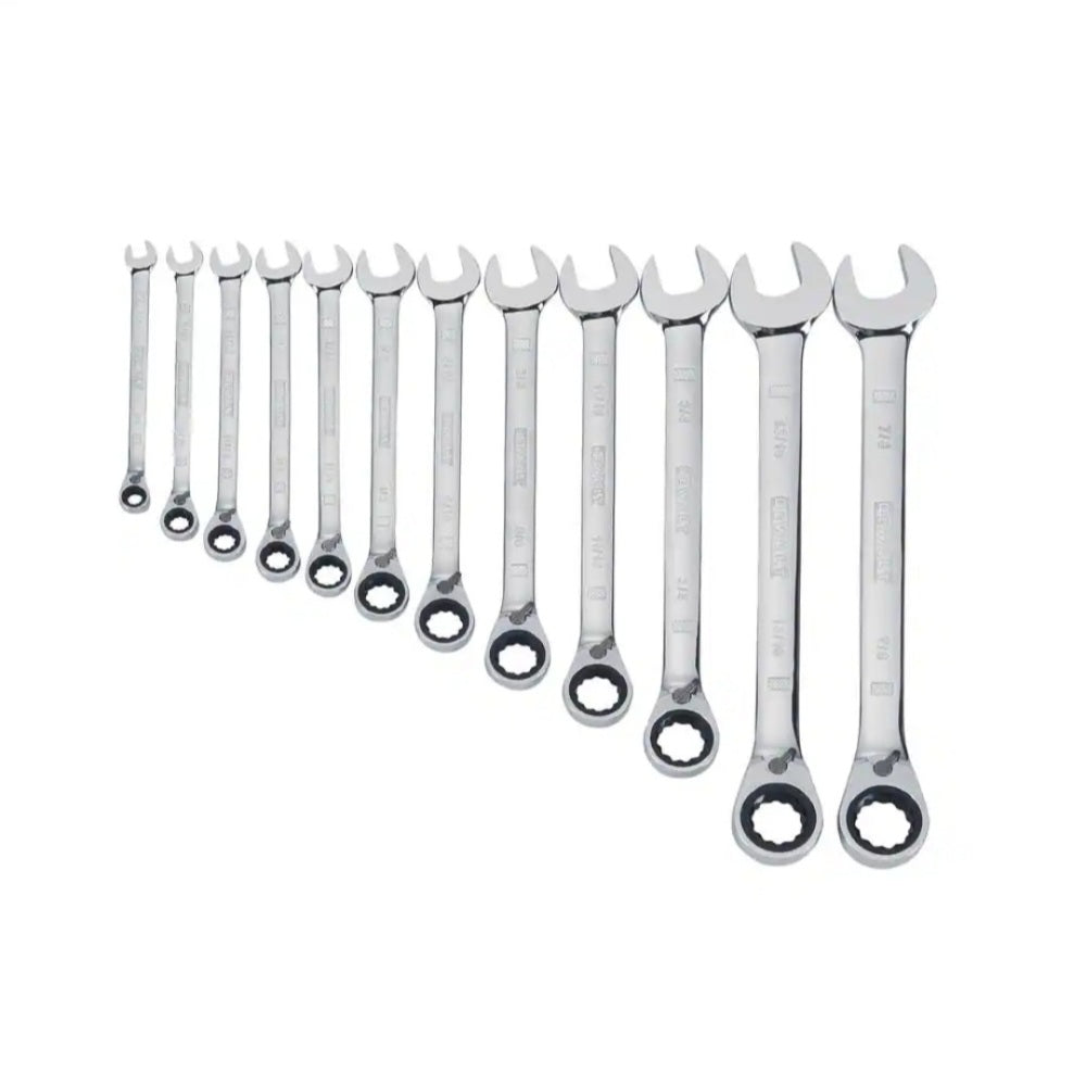 Reversible Metric Ratcheting Wrench Set(12-piece)