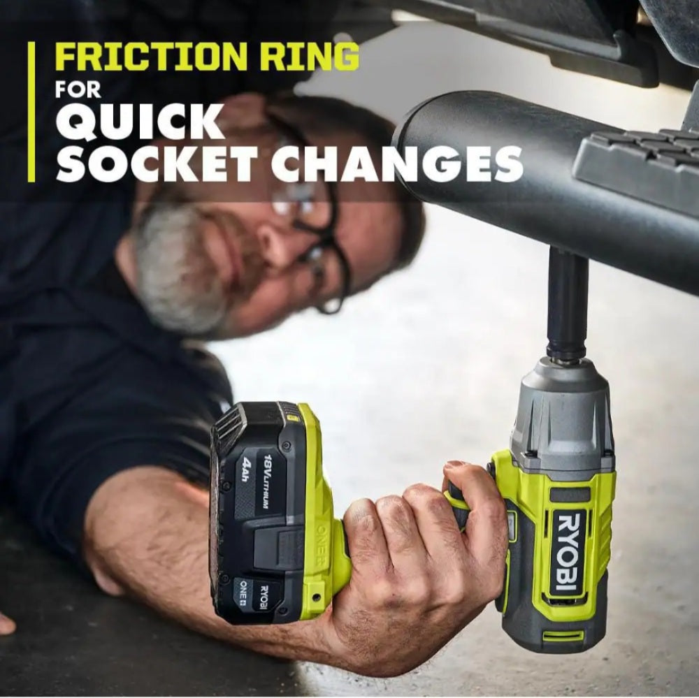 ONE + 18V Cordless 1/2 in. Impact Wrench (Tool Only)