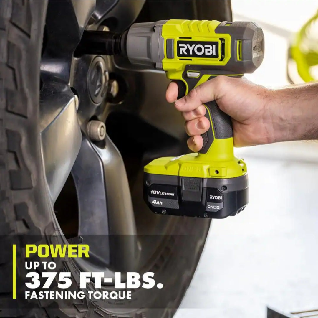 ONE + 18V Cordless 1/2 in. Impact Wrench (Tool Only)