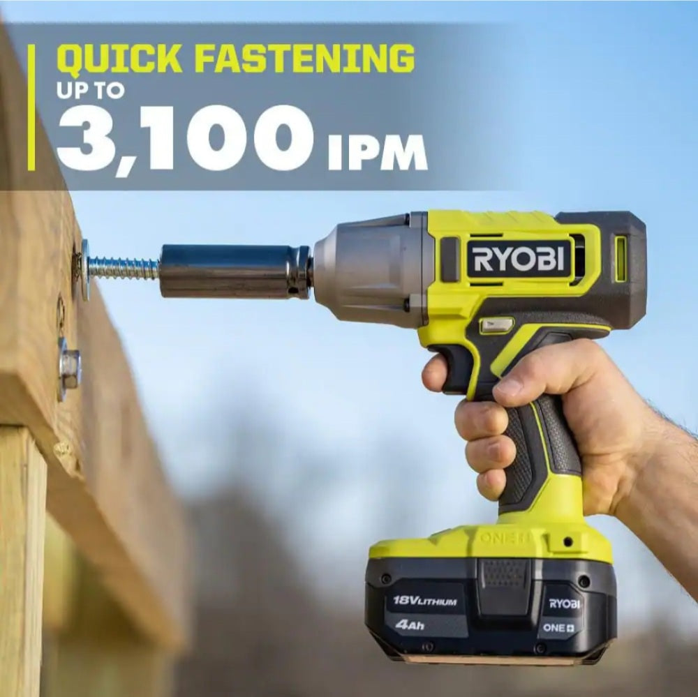 ONE + 18V Cordless 1/2 in. Impact Wrench (Tool Only)