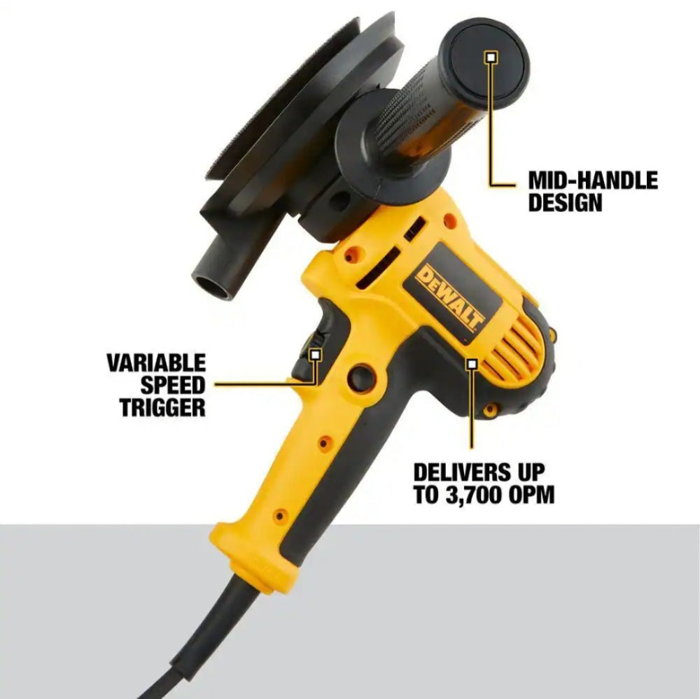 6 Amp Corded Variable Speed Disk Sander With 5 in.