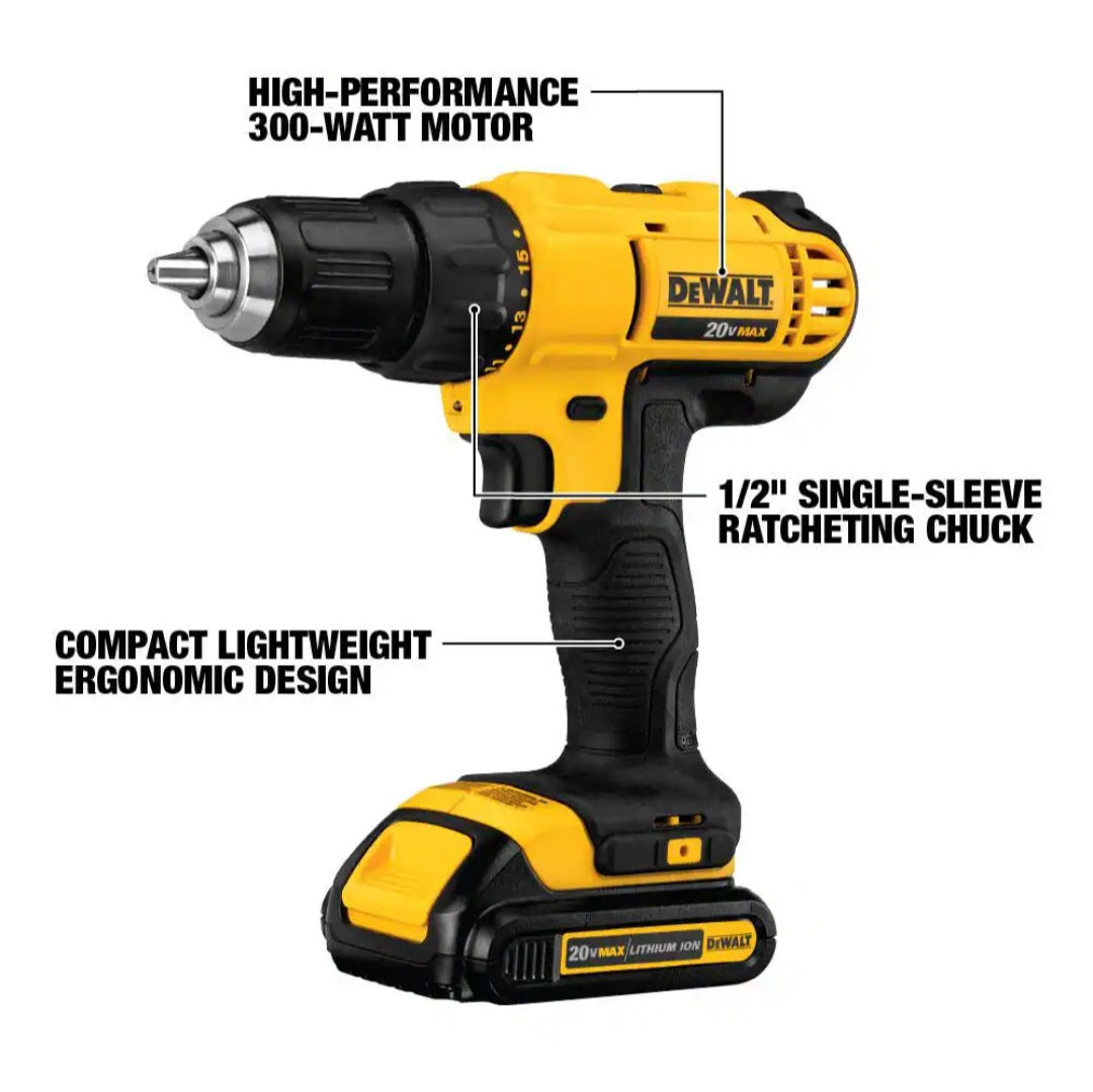 20V MAX Cordless 1/2 in. Drill/Driver, 20V