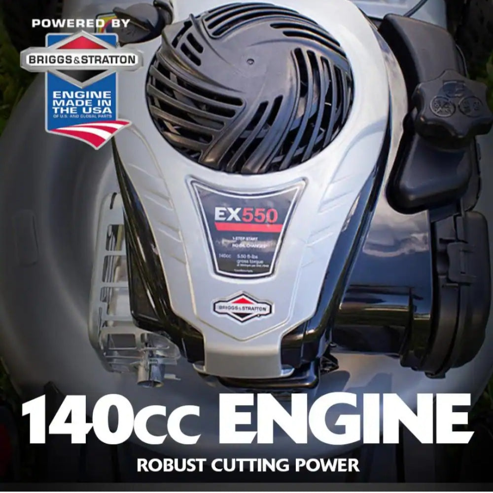 21 in. 140cc Briggs and Stratton walk behind Gas Push Lawn Mower