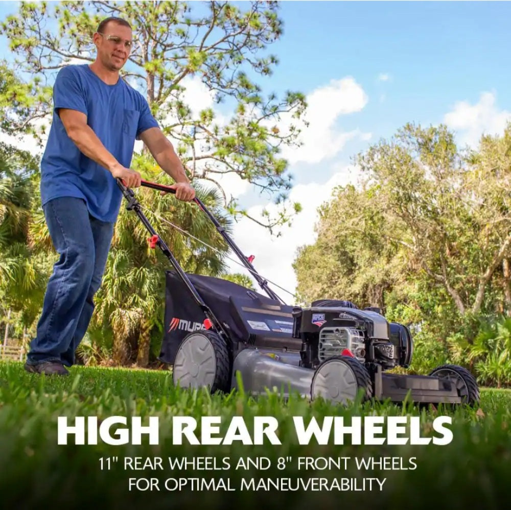 21 in. 140cc Briggs and Stratton walk behind Gas Push Lawn Mower