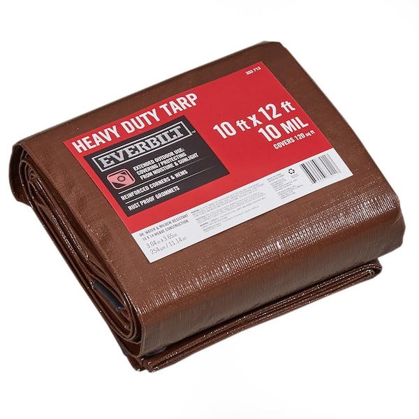 10'X12' HVY DUTY SILVER/BROWN TAR (HF1012)
