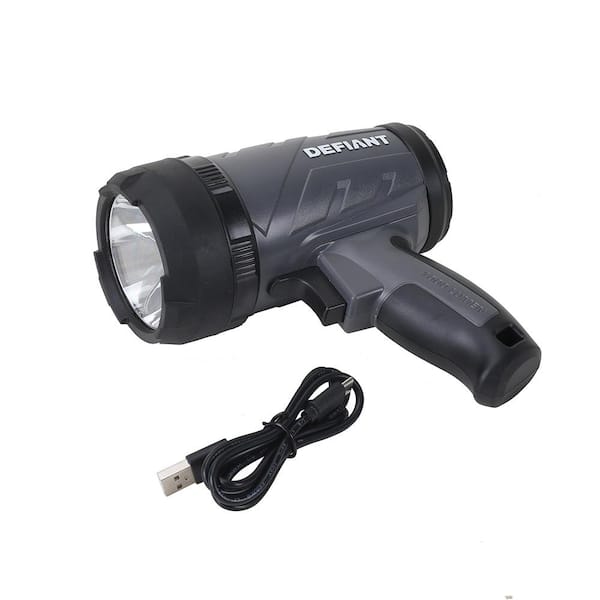 1000 Lumens LED Compact Rechargeable Spotlight with USB Cable (90714)