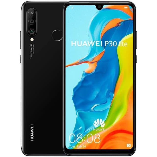Huawei P30 Lite  Dual SIM  128GB - Black - Works only with Non-US carriers - Pristine Condition