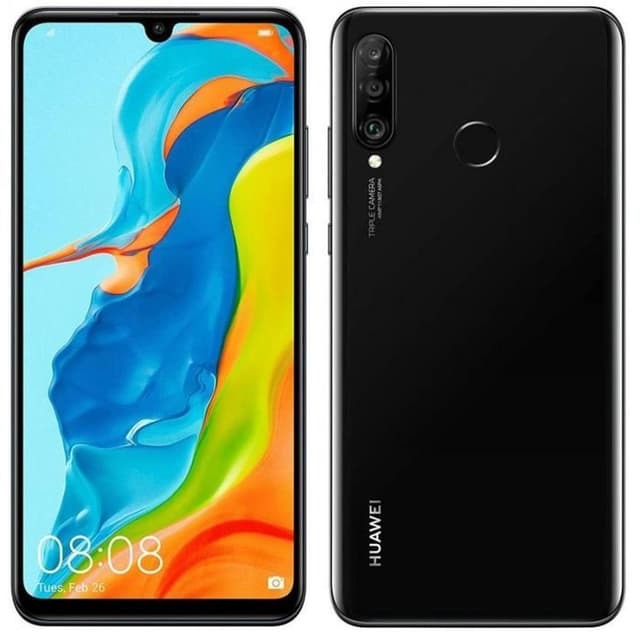 Huawei P30 Lite  Dual SIM  128GB - Black - Works only with Non-US carriers - Pristine Condition